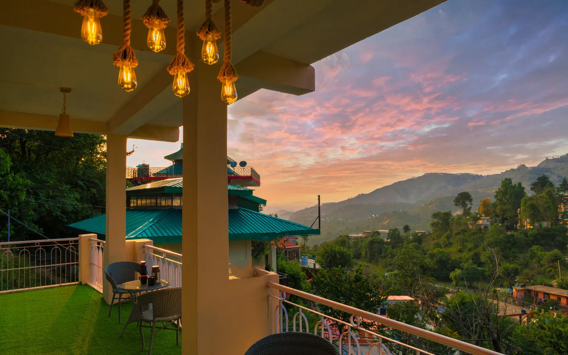 Garden View Suite Evening Balcony Lighting