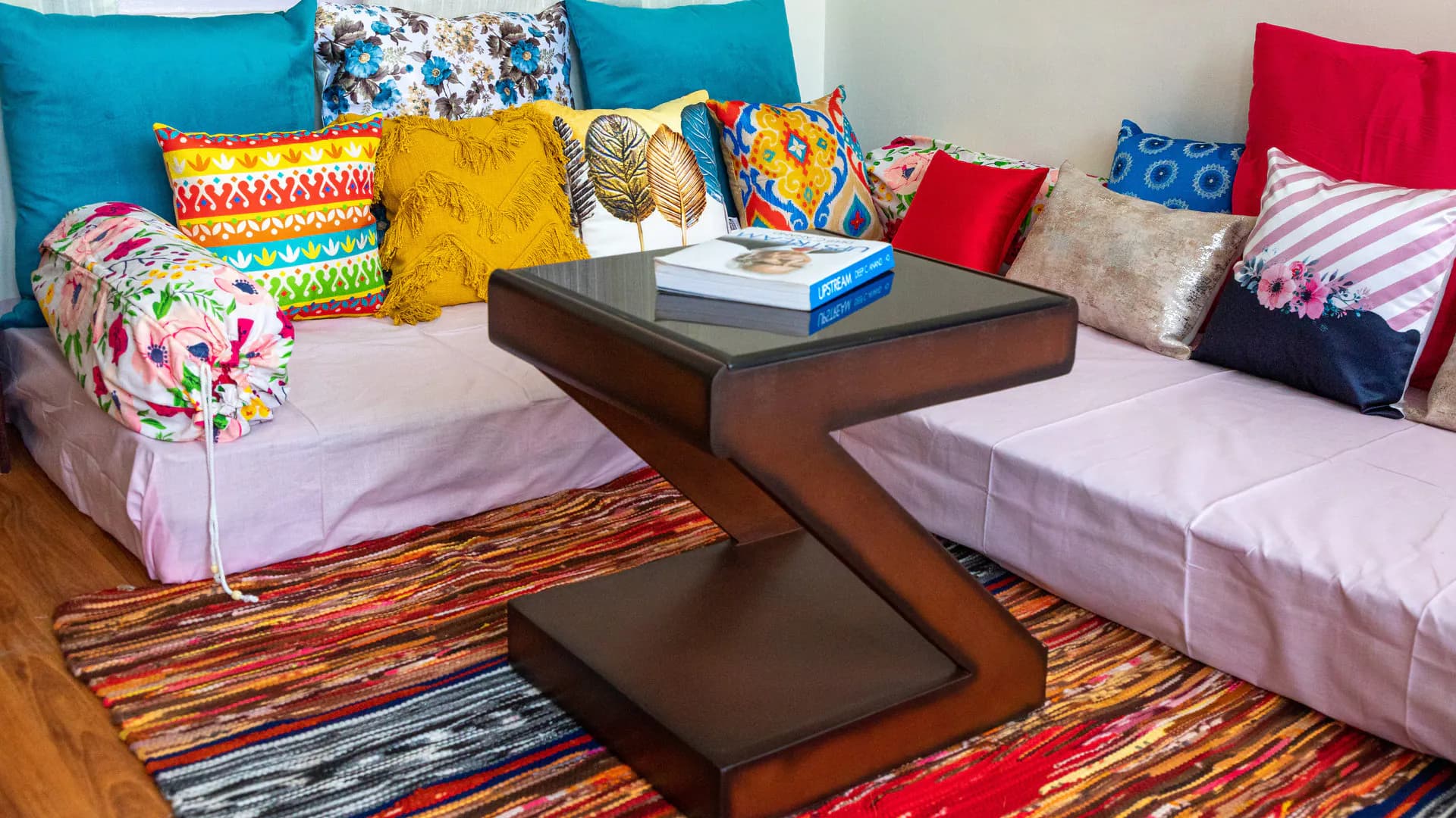 Vibrant Family Suite Colorful Seating Mattresses
